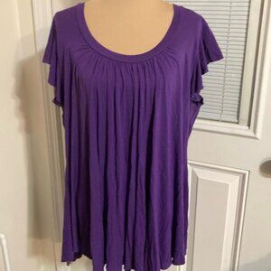 Fluted purple top